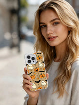 Candy Halloween gathering iPhone 14 Pro case lifestyle image