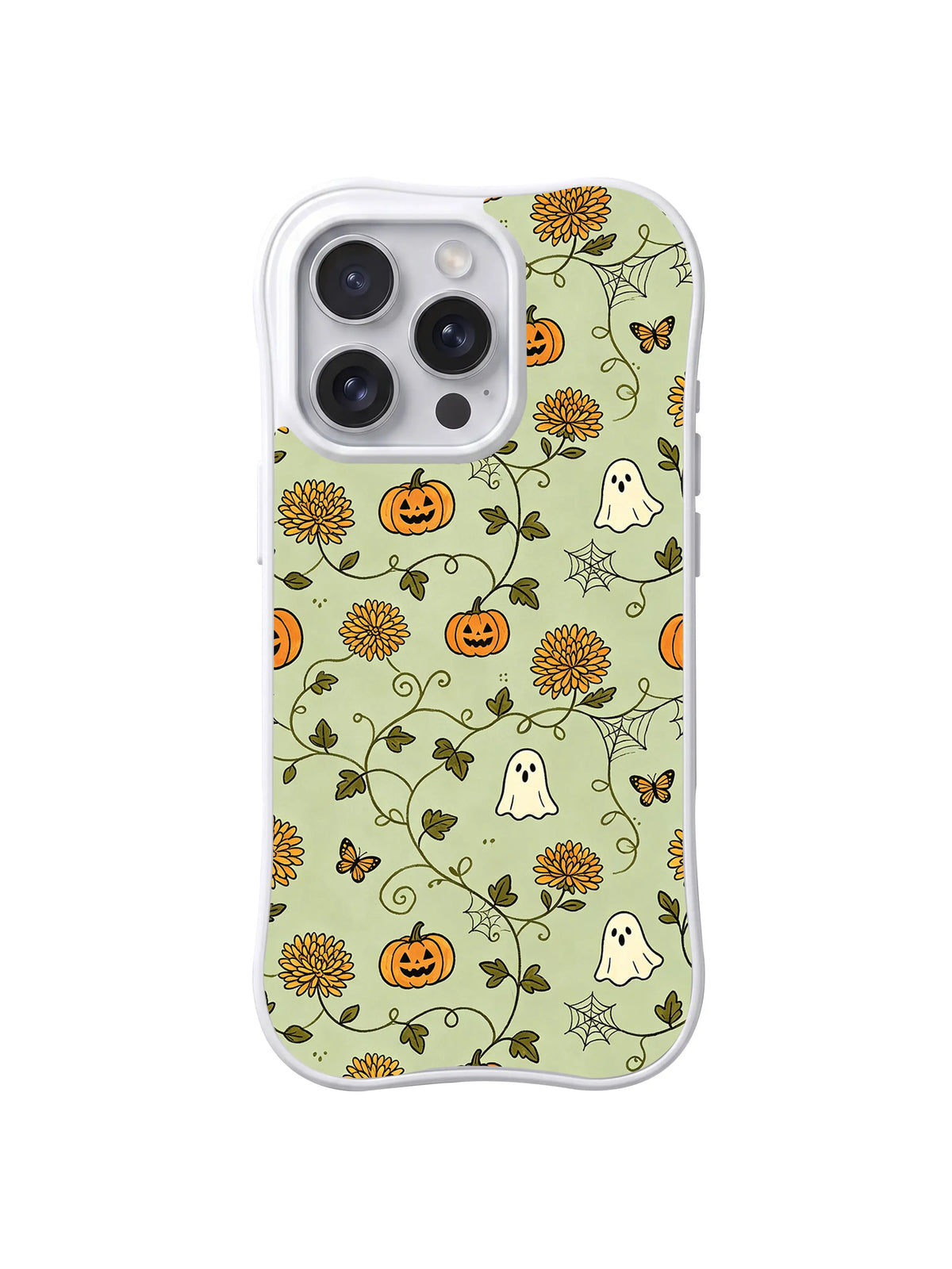 Autumn Bloom Webs iPhone 14 Pro case pattern