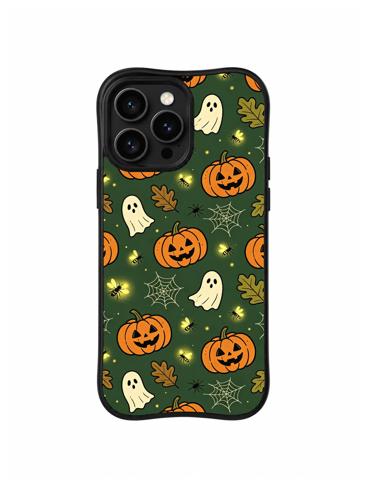 Spiderweb Forest Glow iPhone 14 Pro case pattern