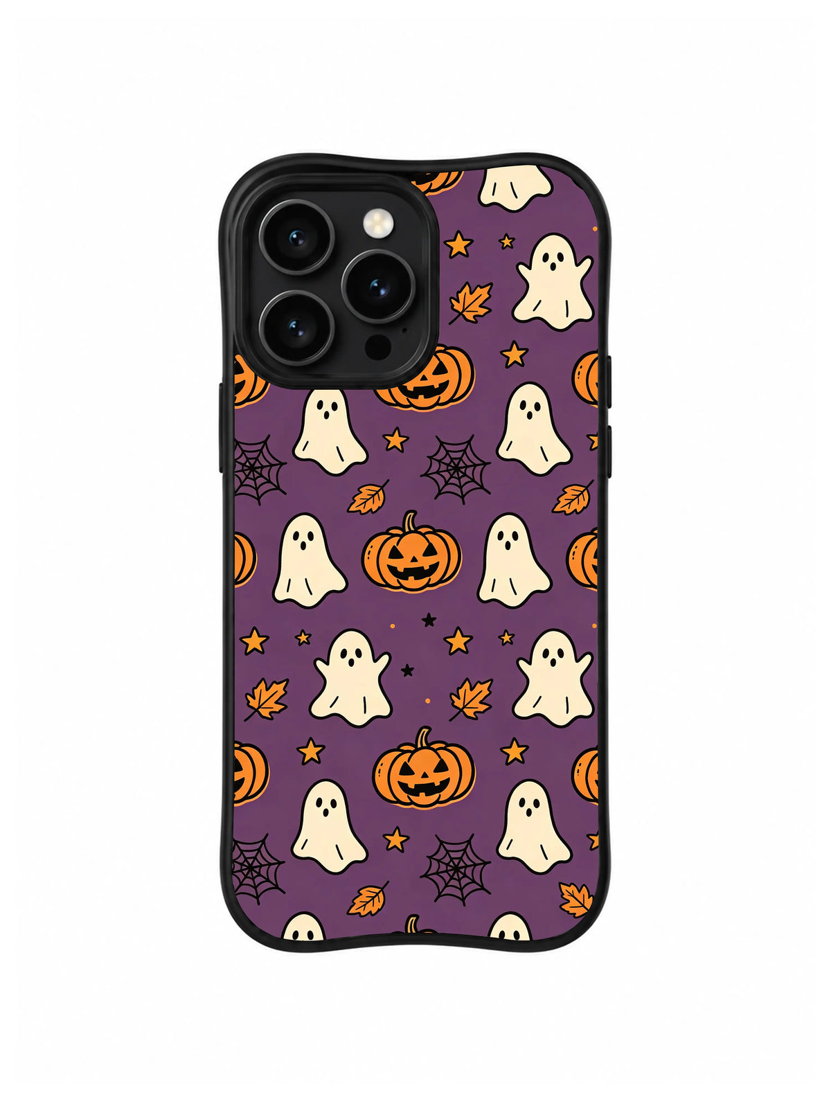 Plum Ghost Parade iPhone 14 Pro case pattern