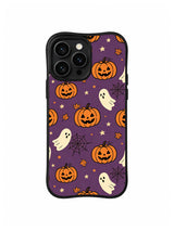 Pumpkin Ghost Starlight iPhone 14 Pro case pattern