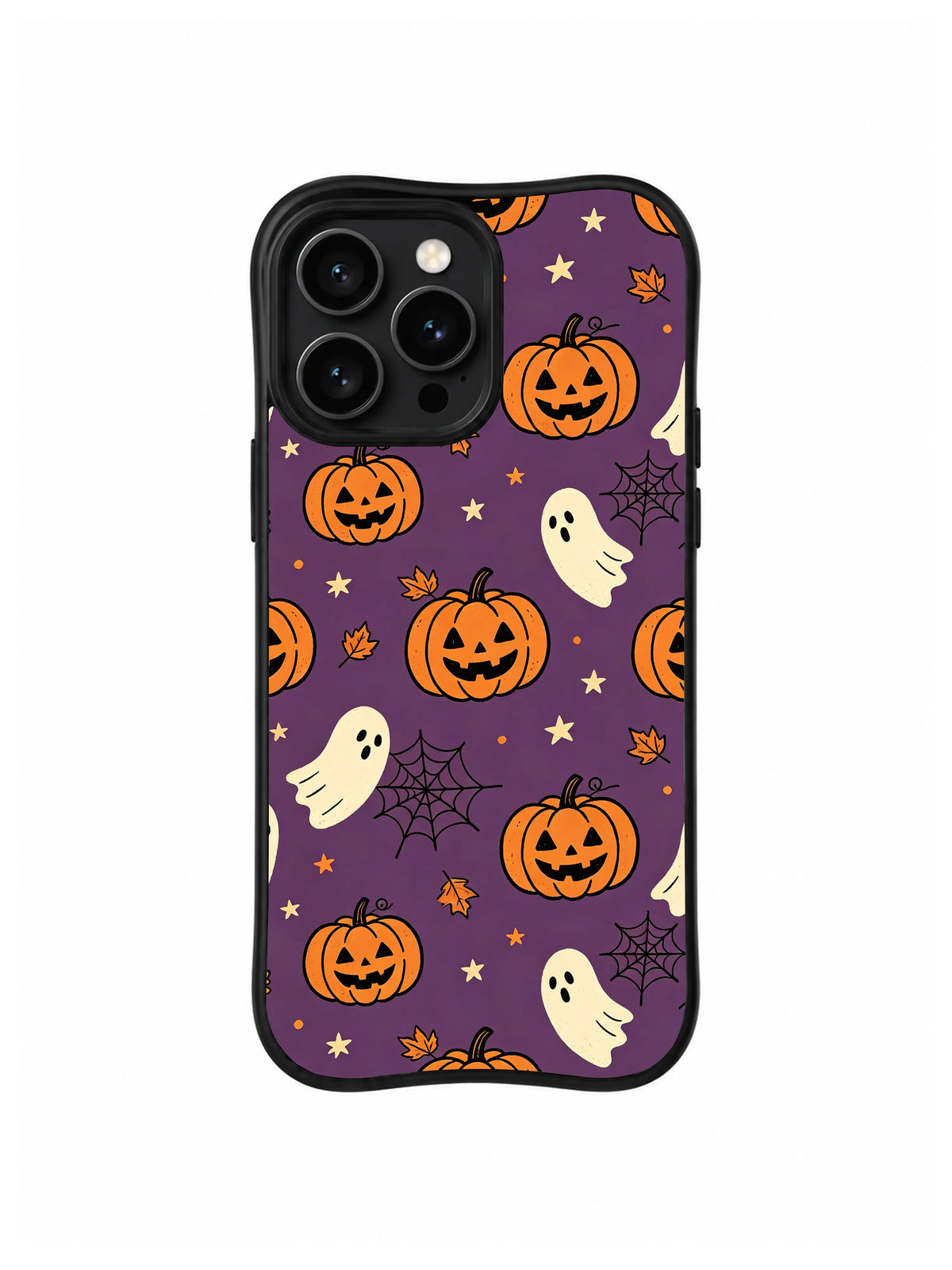 Pumpkin Ghost Starlight iPhone 14 Pro case pattern