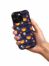 Midnight bat iPhone 14 Pro case hand view
