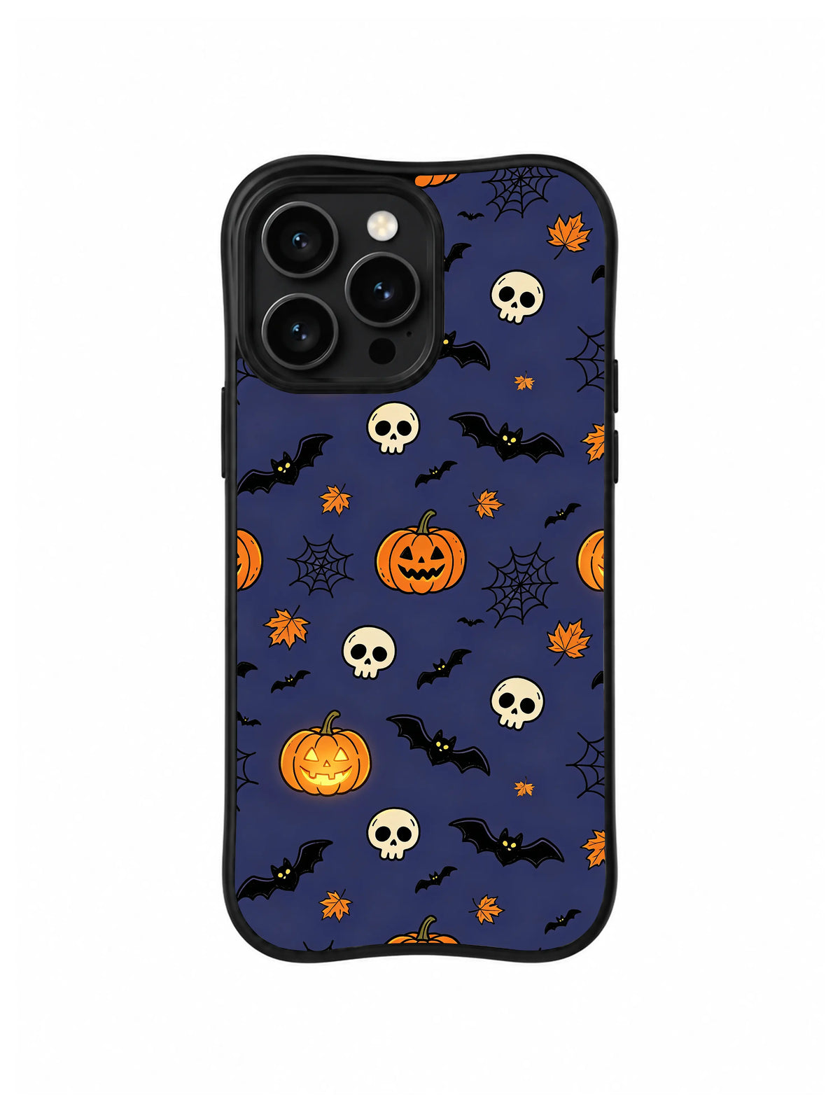 Skull Bat Moonflight iPhone 14 Pro case pattern