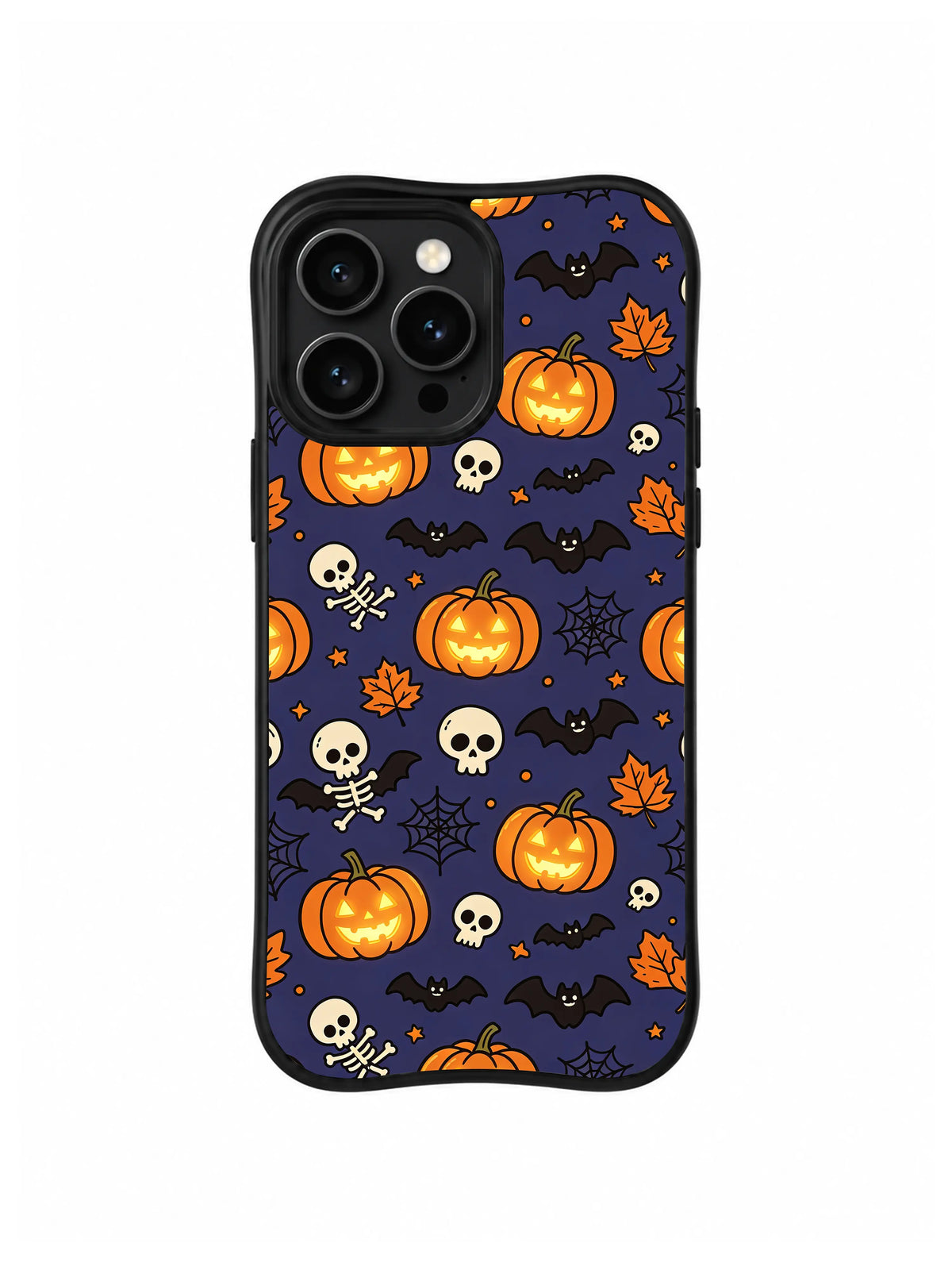 Midnight Pumpkin Chorus iPhone 14 Pro case pattern