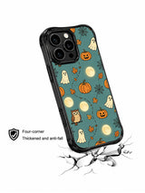 Moonlit Owl Pumpkin Forest: çatlak yüzey çiziminin üzerinde açılı olarak gösterilen kılıf.