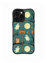 Full Moon Owl Grove iPhone 14 Pro case pattern