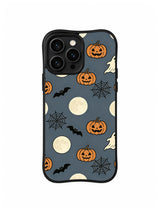 Full Moon Pumpkin Web iPhone 14 Pro case pattern