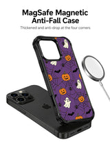 Purple Spiderweb Pumpkin Carnival: illustrated case beside a circular ring diagram.