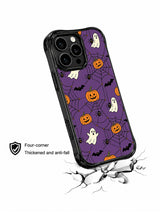 Purple Spiderweb Pumpkin Carnival: case corner shown in an impact-themed promotional illustration.