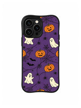Violet Ghost Web iPhone 14 Pro case pattern