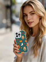 Rustic ghost garden iPhone 14 Pro case lifestyle