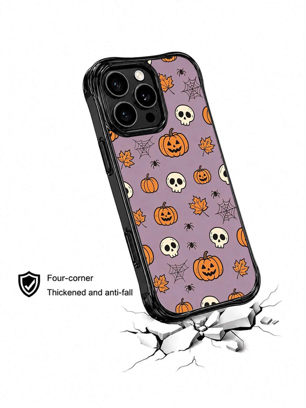 Skull Pumpkin Autumn Prelude: darbe temalı tanıtım çiziminde gösterilen kılıf köşesi.