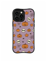 Maple Skull Lanterns iPhone 14 Pro case pattern