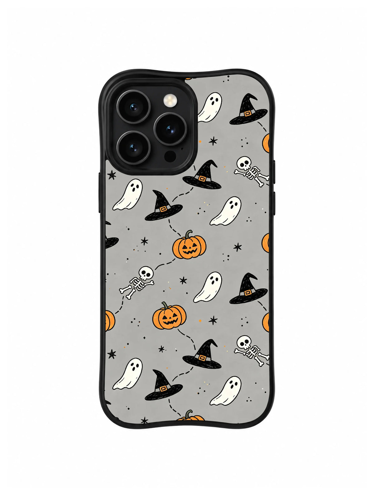 Ash Gray Ghost Prairie iPhone 14 Pro case pattern