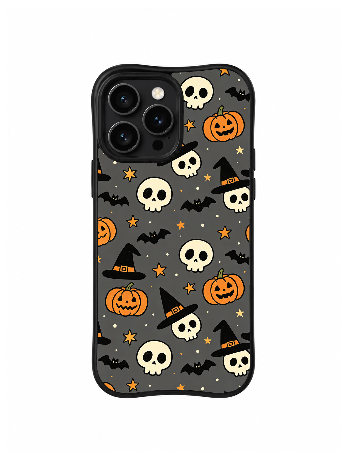 Skull Bat Constellation iPhone 14 Pro case pattern