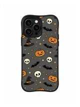 Pumpkin Skull Starfield iPhone 14 Pro case pattern