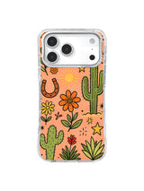 Desert Sun Wildflowers pattern for iPhone 17 Pro Max case