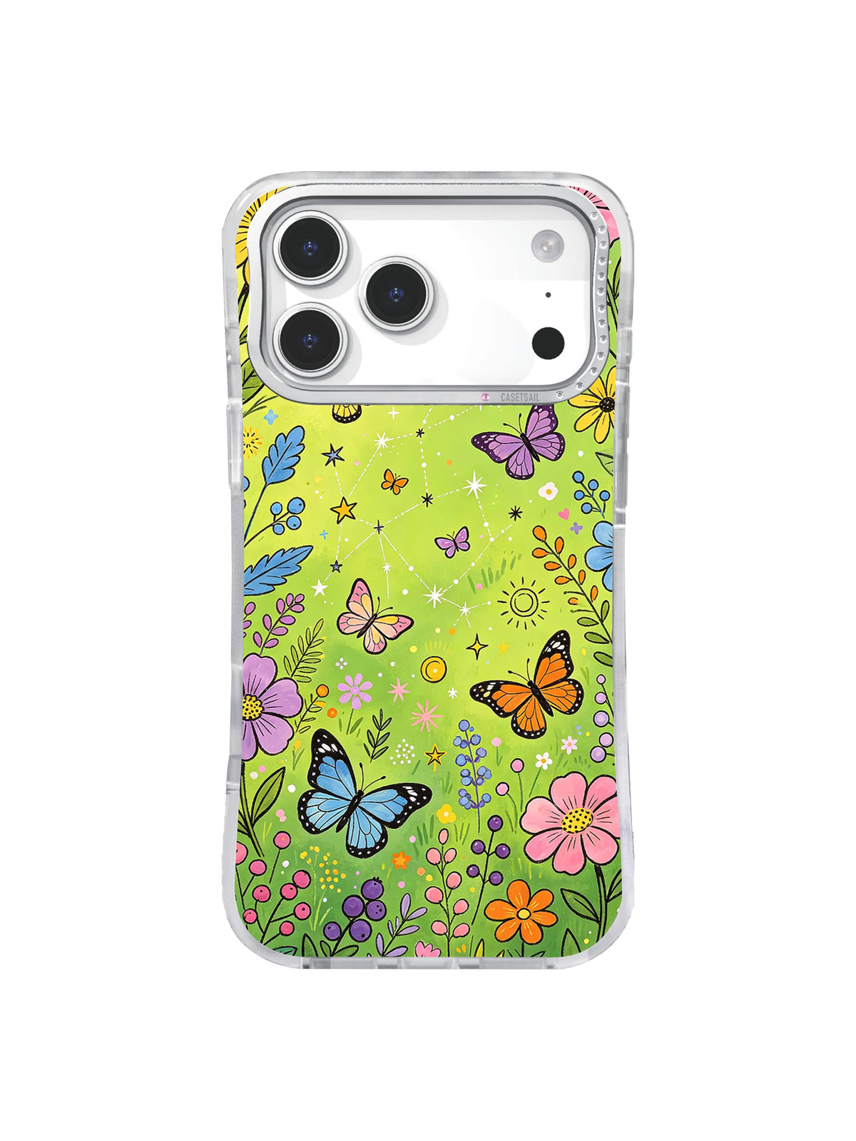 Floating Butterfly Light pattern for iPhone 17 Pro Max case