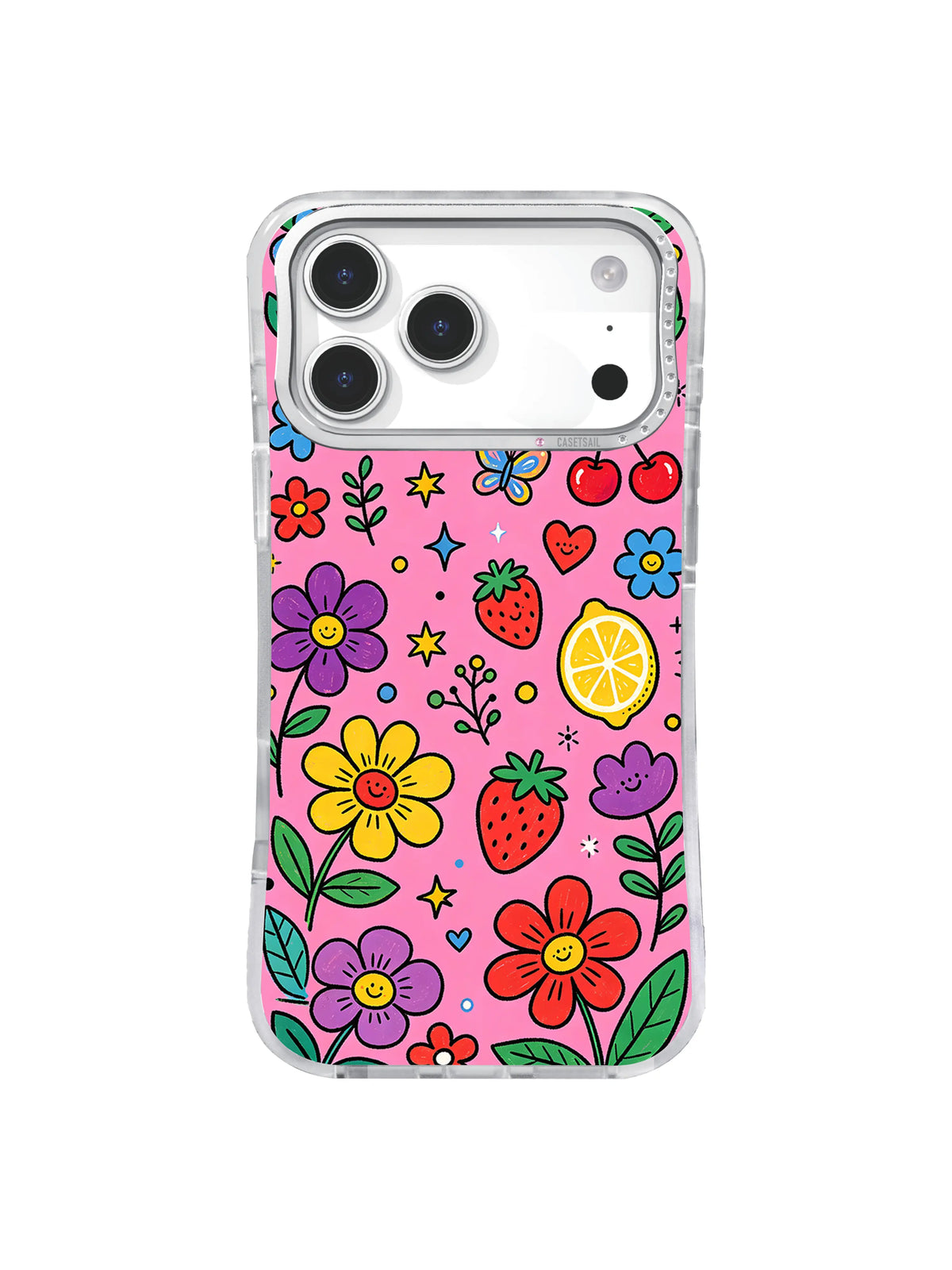 Fruit Flower Picnic on an iPhone case
