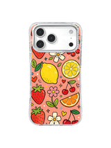 Lemon Strawberry Garden pattern for iPhone 17 Pro Max case