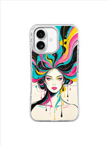 Electric Ribbon Halo iPhone 17 case pattern