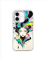 Turquoise Ribbon Muse iPhone 17 case pattern