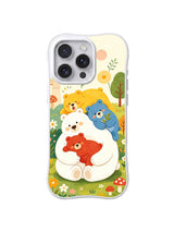 Little Bear Family Garden iPhone 14 Pro Max case in Garden Family Cuddle artwork