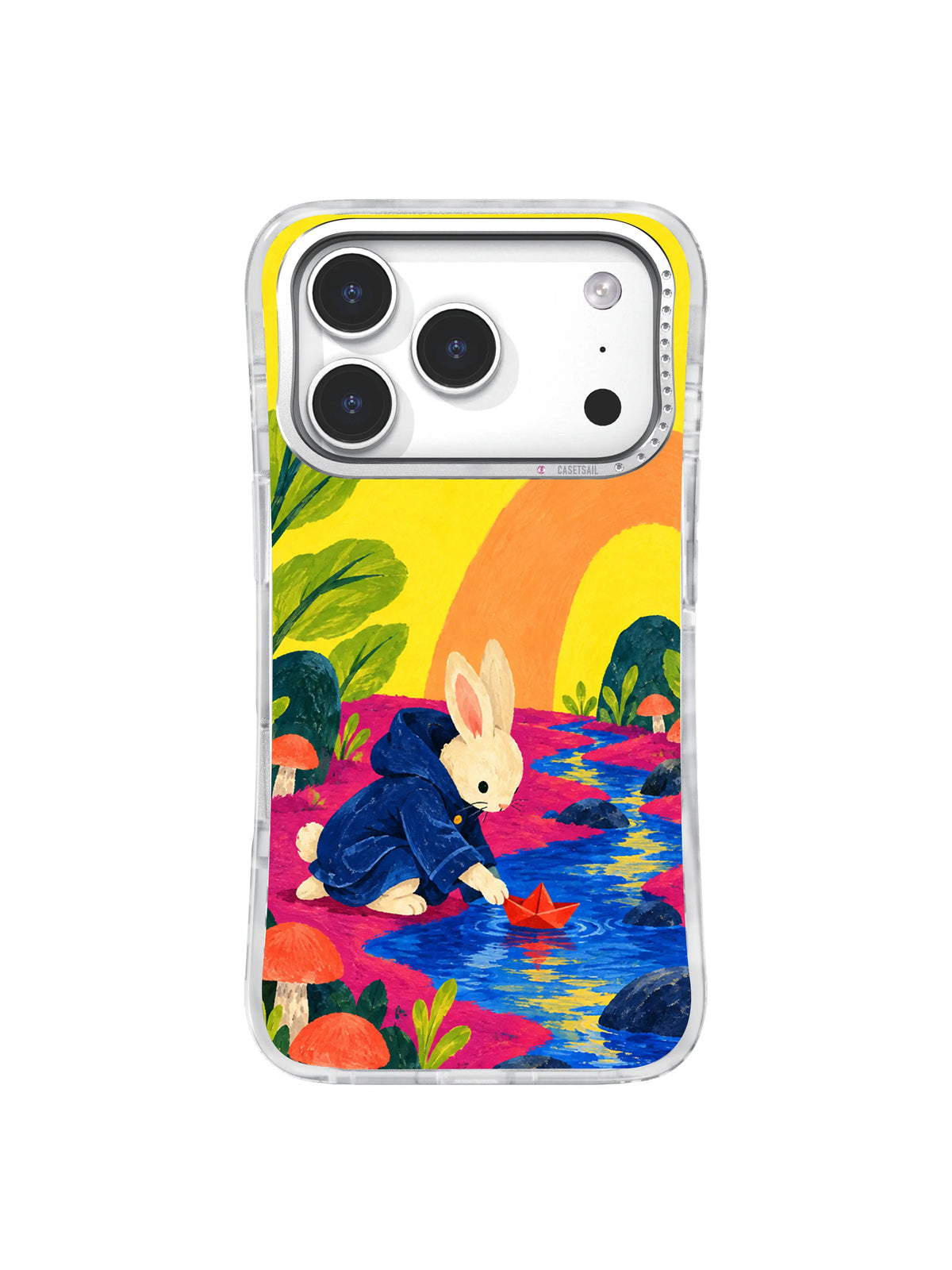 Little Boat After Rain coral mushroom reflection iPhone case artwork