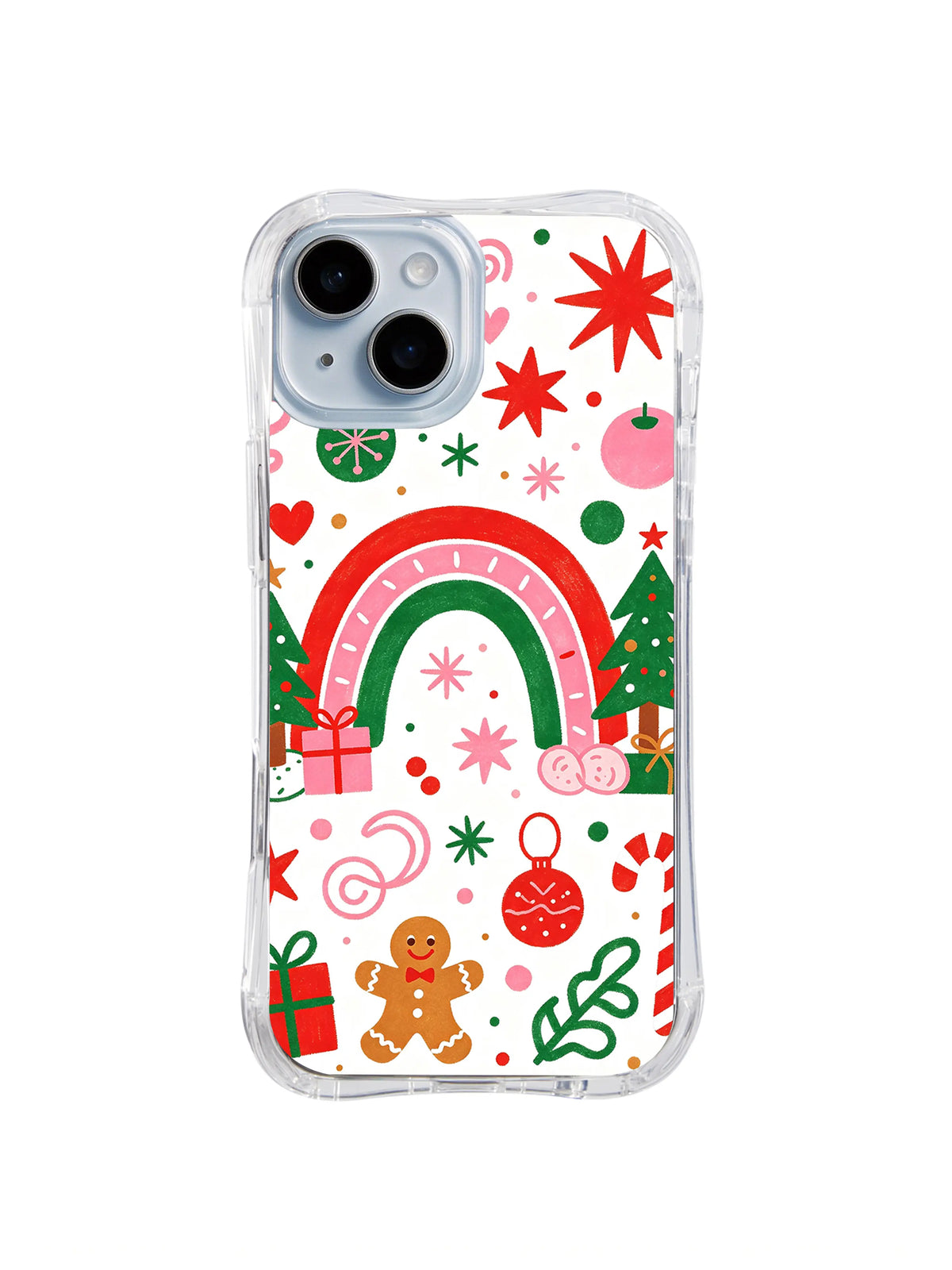 Christmas Rainbow Portal pattern iPhone 13 case