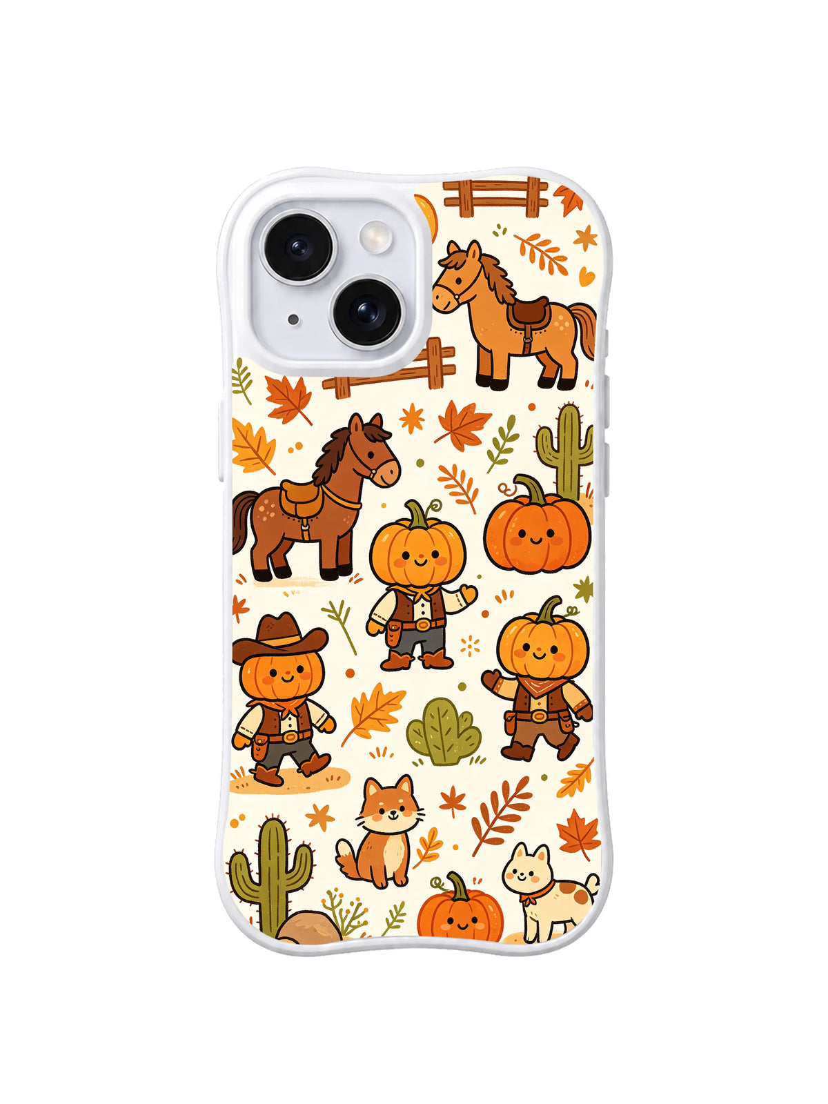Little Cowboy Harvest pattern on iPhone 14 case