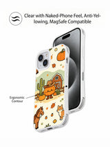 Little Cowboy Pumpkin Ranch iPhone 14 MagSafe case