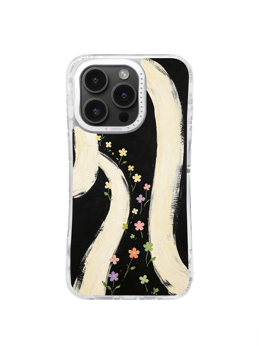 Little Flowers of Courage iPhone 16 Pro Max case front view