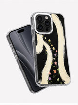 Abstract wildflower iPhone 16 Pro Max case angled view