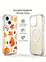 Little Fox Thanksgiving Garden clear case feature display