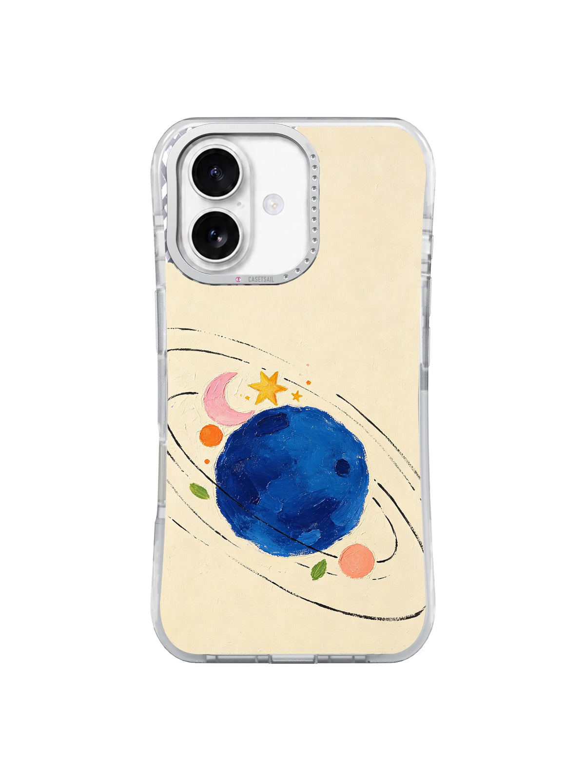Blue Miracle Planet on an iPhone case