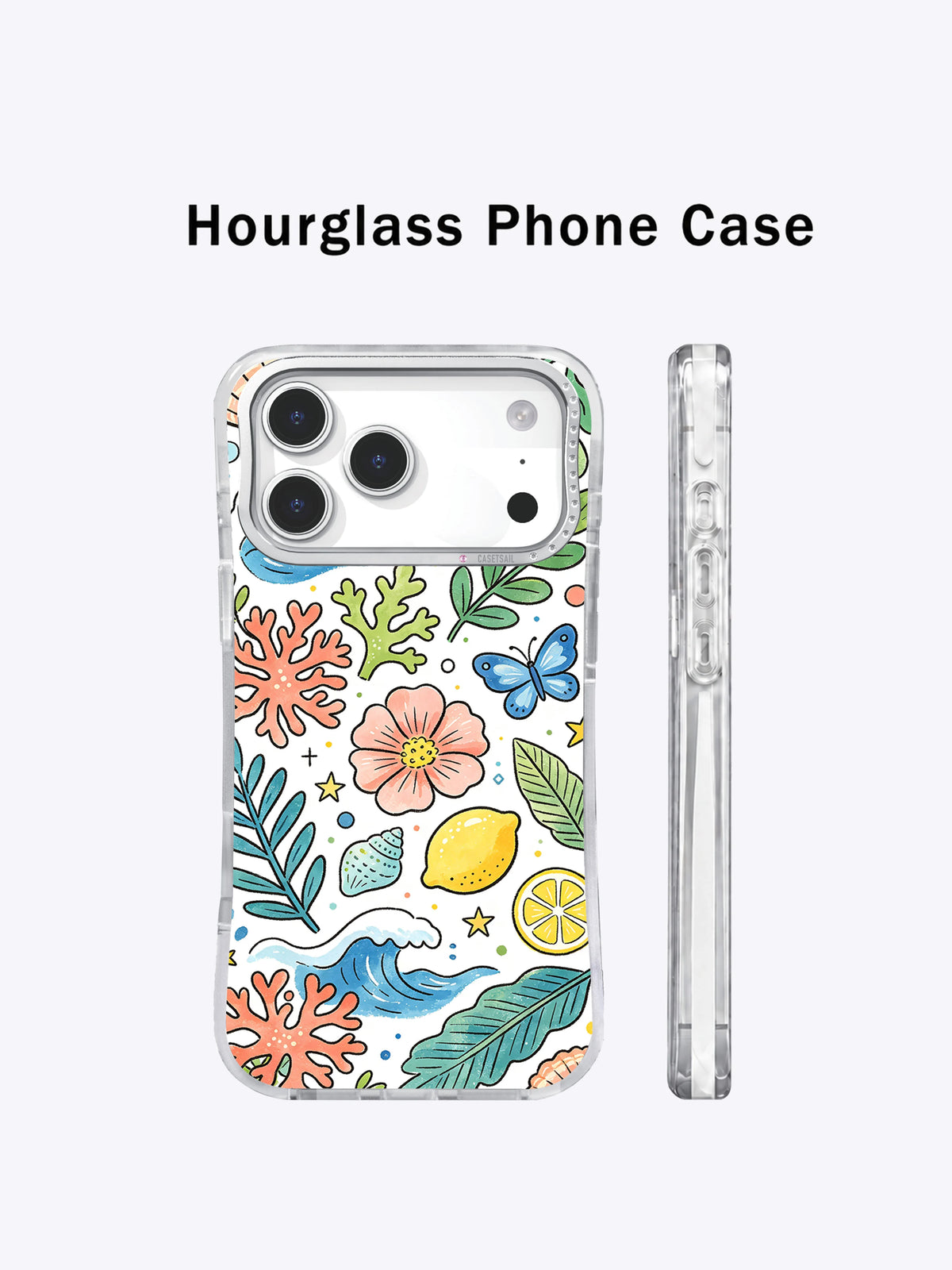 Little Ocean Garden iPhone 17 Pro Max case side view