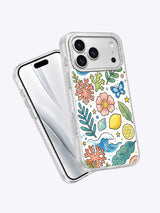 Little Ocean Garden iPhone 17 Pro Max case angled view