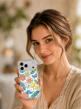 Little Ocean Garden iPhone 17 Pro Max case held in hand
