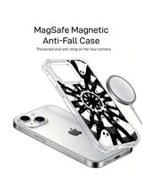 Little Phantoms of the Moonwell iPhone 15 Plus case in floating display