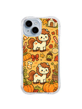 Little Pony Harvest Meadow pattern on a clear iPhone 14 case