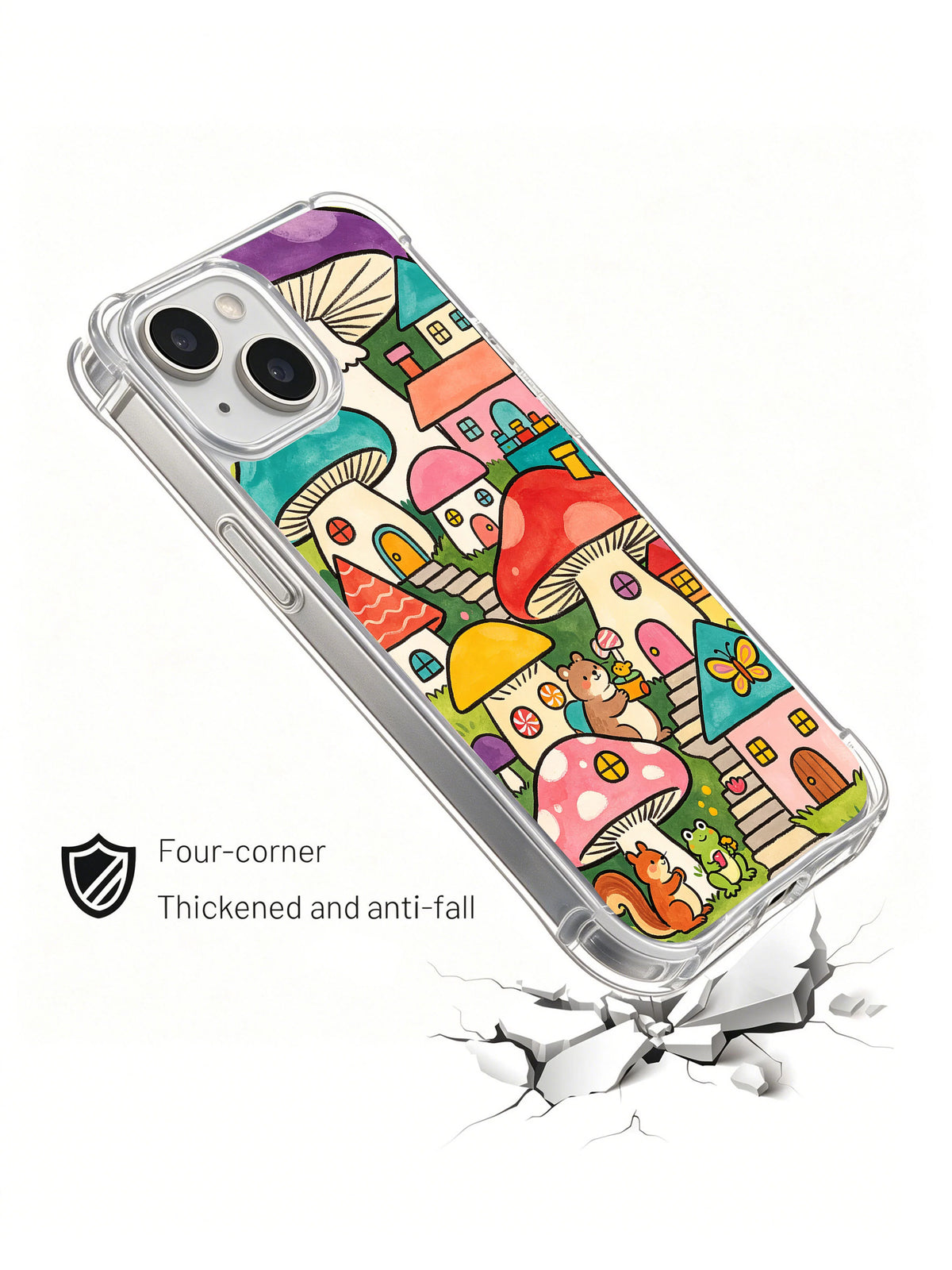 Artist 146 rainbow village phone case artwork detail
