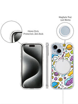 Little Universe clear iPhone 14 case back