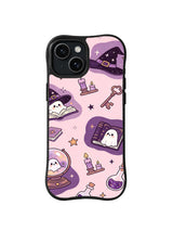 Crystal Ball Story Nook pattern swatch for iPhone 14 Plus case