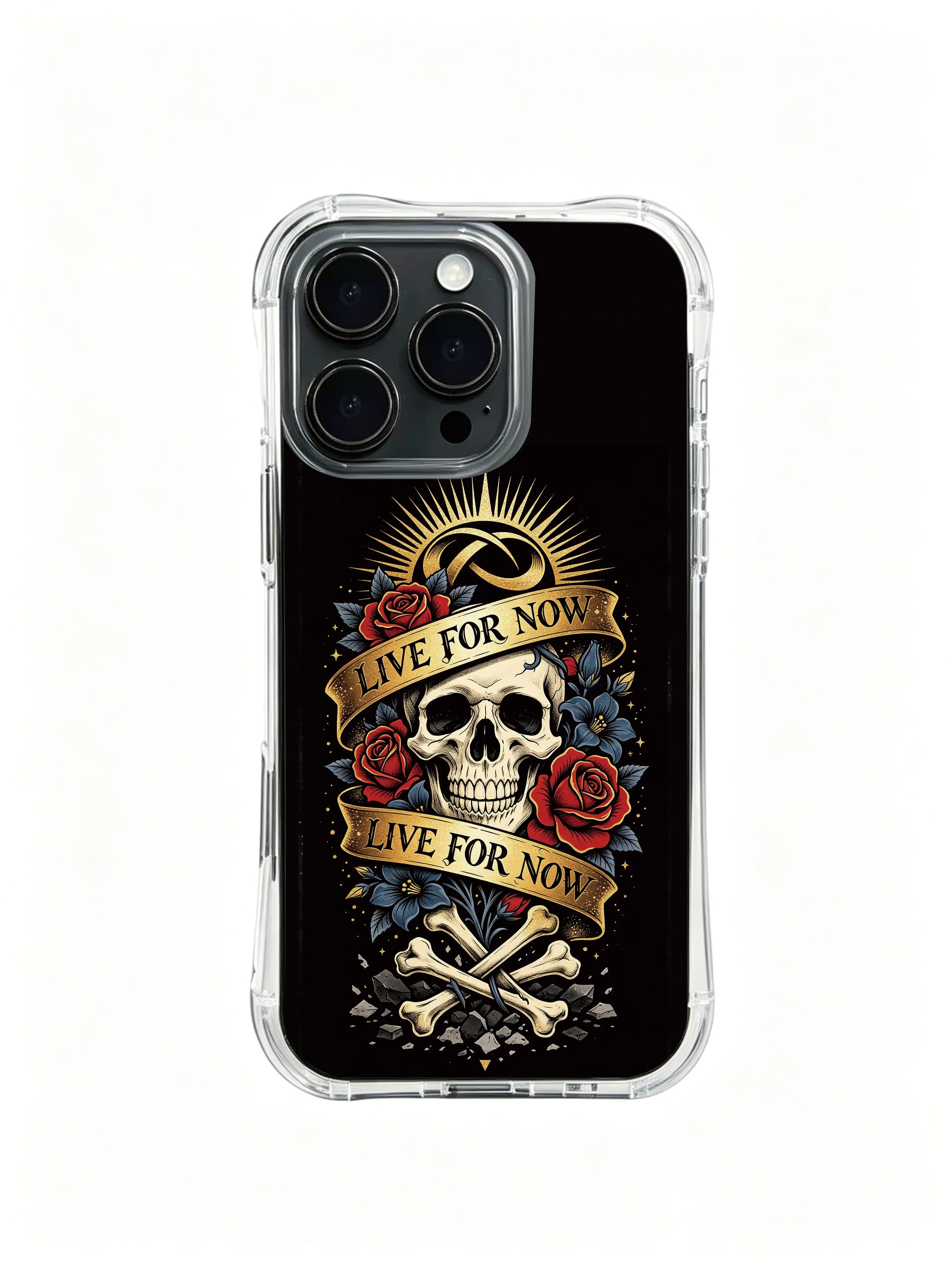 Cherish moments and live brilliantly PhoneCasing, modern chic iPhone 14 Plus Case, durable long-term use phone casing.