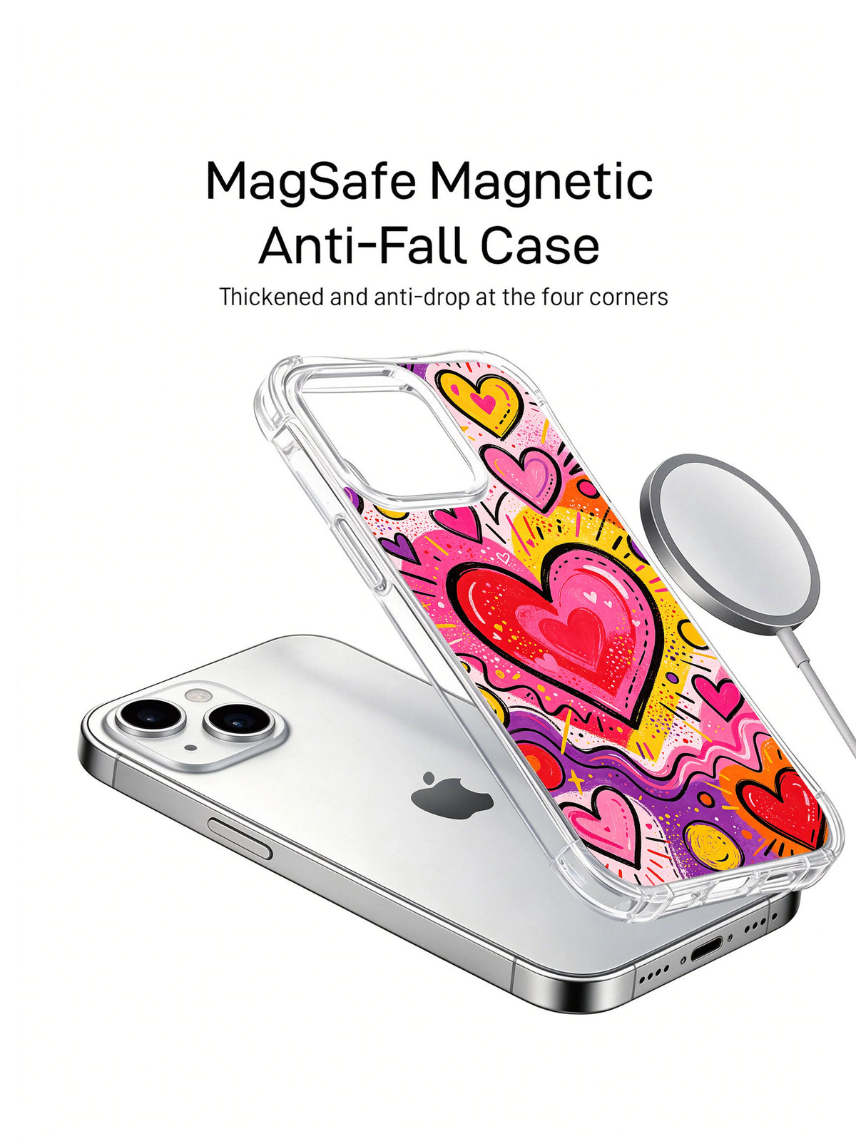 Love Carnival Celebration iPhone 15 Plus case magnetic view