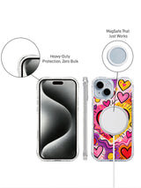 Love Carnival Celebration iPhone 15 Plus case MagSafe view
