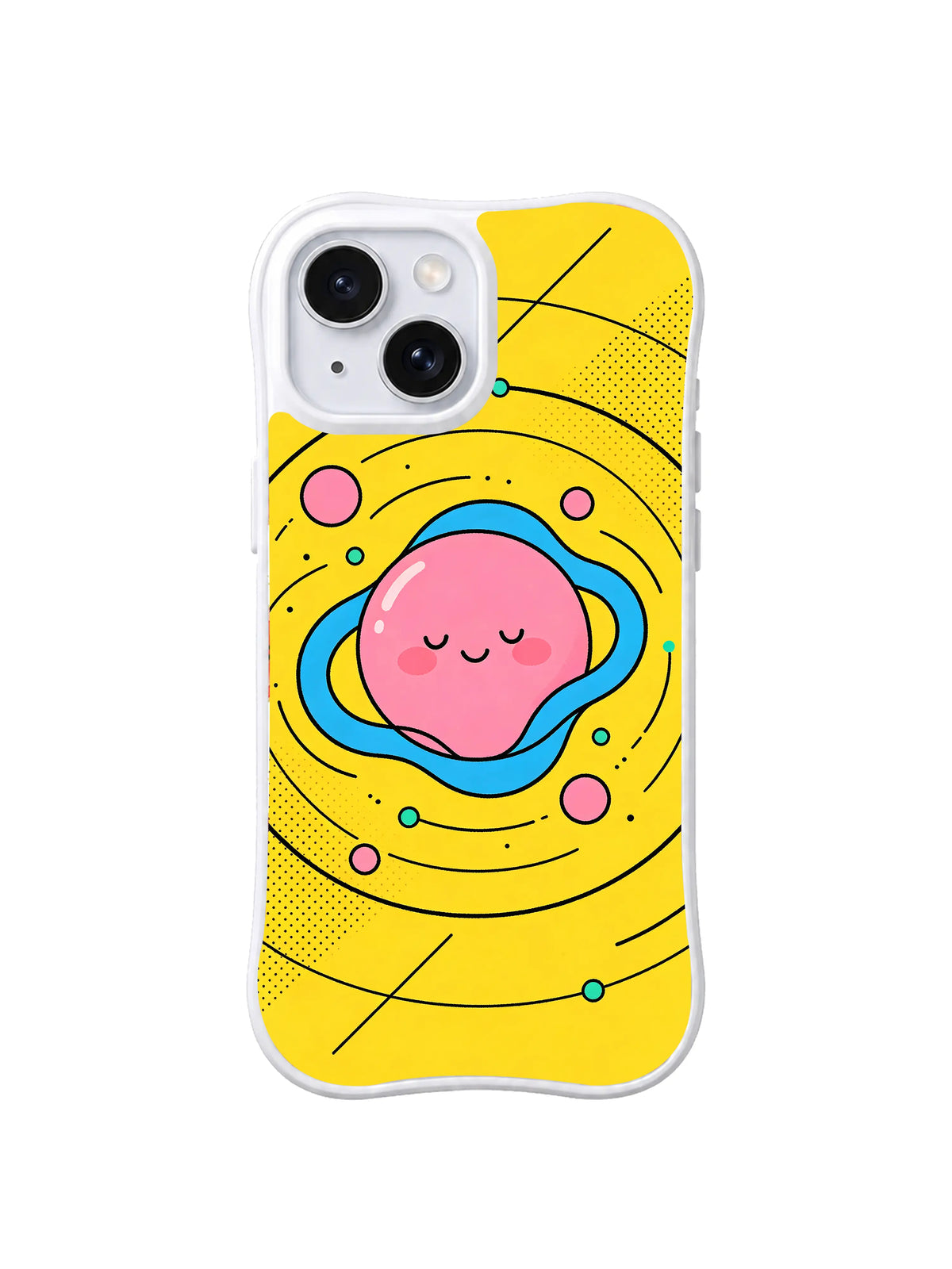 Cosmic Heart Signal pattern iPhone 15 case