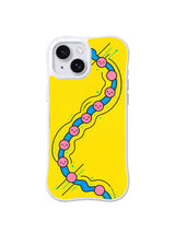Kissing Hearts pattern iPhone 15 case