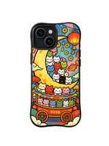 Moonlit Lucky Bazaar pattern on iPhone 15 case